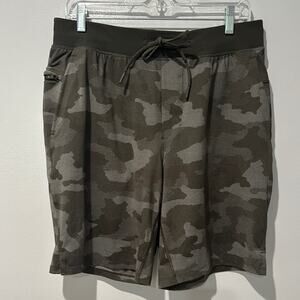 Lululemon Men's Pace Breaker Liner Less Shorts Camouflage Training Running Sz L